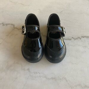 Vans Black Patent Mary Jane Dress Shoes for Kids